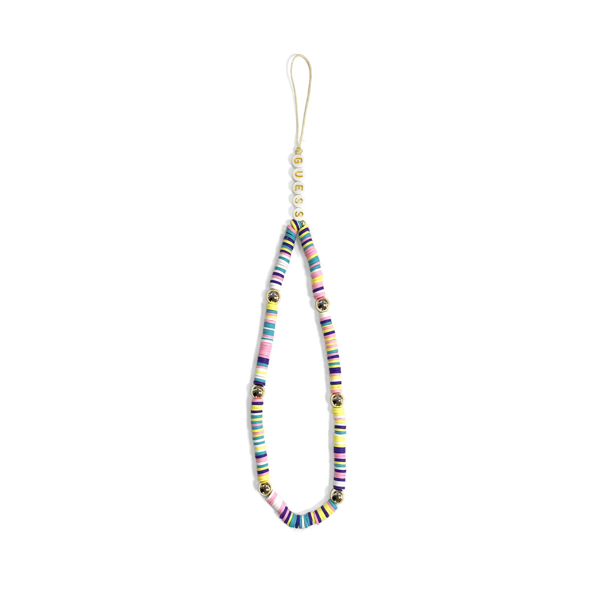 Guess Guess Phone Strap - Heishi Beads and Pearls - 25cm - Multicolor, foto 2 van 3