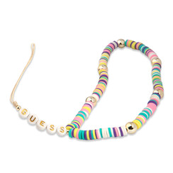 Guess Phone Strap - Heishi Beads and Pearls - 25cm - Multicolor