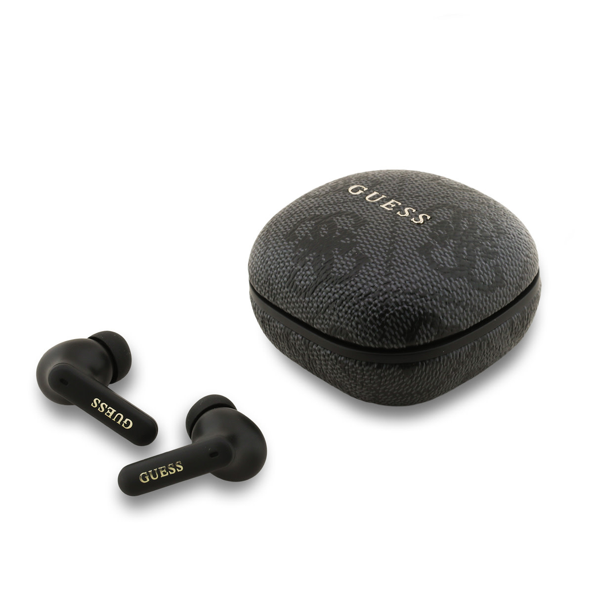 Guess Guess Bluetooth Earbuds - TWS - ENC 4G - Classic Metal Logo - Zwart