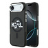 Karl Lagerfeld iPhone 17 Air Back-Cover hul - Magsafe - Glitter K&C Sketch Logo - Schwarz