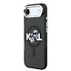 Karl Lagerfeld Karl Lagerfeld iPhone 17 Air Back-Cover hul - Magsafe - Glitter K&C Sketch Logo - Schwarz