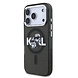 Karl Lagerfeld Karl Lagerfeld iPhone 17 Pro Back-Cover hul - Magsafe - Glitter K&C Sketch Logo - Schwarz