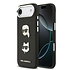 Karl Lagerfeld iPhone 17 Air Backcover hoesje - FW Grained - K&C Heads Pins - Zwart