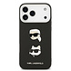 Karl Lagerfeld Karl Lagerfeld iPhone 17 Pro Max Back-Cover hul - FW Grained - K&C Heads Pins - Schwarz