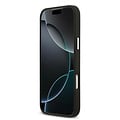 Karl Lagerfeld Karl Lagerfeld iPhone 17 Pro Max/iPhone 18 Pro Max Coque arrière Revêtement intégral finition grainée Pins représentant les têtes de Karl & Choupette - Noir