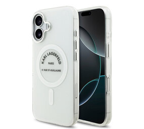 Karl Lagerfeld Karl Lagerfeld iPhone 17 Backcover hoesje - Magsafe IML - RSG Logo - Transparant