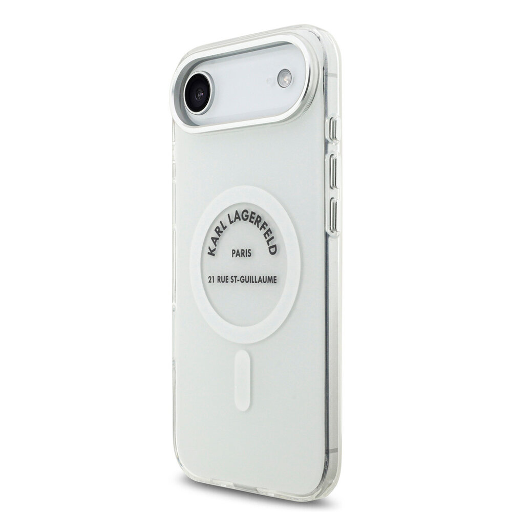 Karl Lagerfeld Karl Lagerfeld iPhone 17 Air Backcover hoesje - Magsafe IML - RSG Logo - Transparant