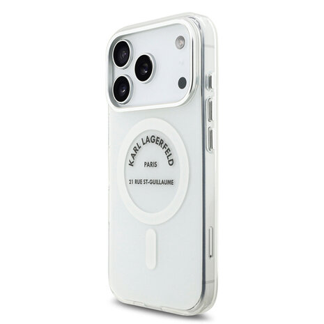 Karl Lagerfeld Karl Lagerfeld iPhone 17 Pro Back-Cover hul - Magsafe IML - RSG Logo - Transparent