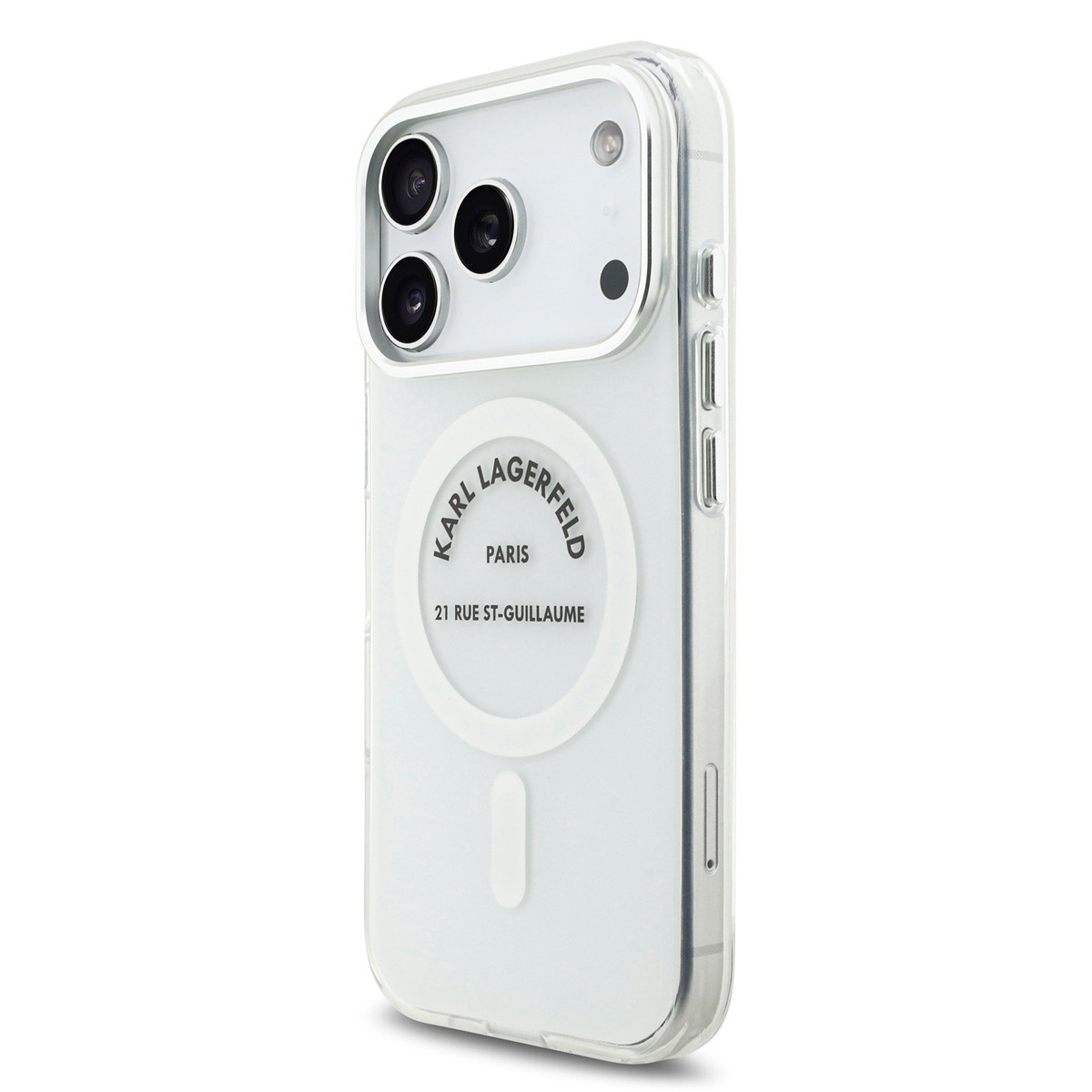 Karl Lagerfeld Karl Lagerfeld iPhone 17 Pro Backcover hoesje - Magsafe IML - RSG Logo - Transparant, foto 2 van 6