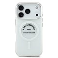 Karl Lagerfeld Karl Lagerfeld iPhone 17 Pro/iPhone 18 Pro Coque arrière MagSafe IML Logo RSG - Transparent
