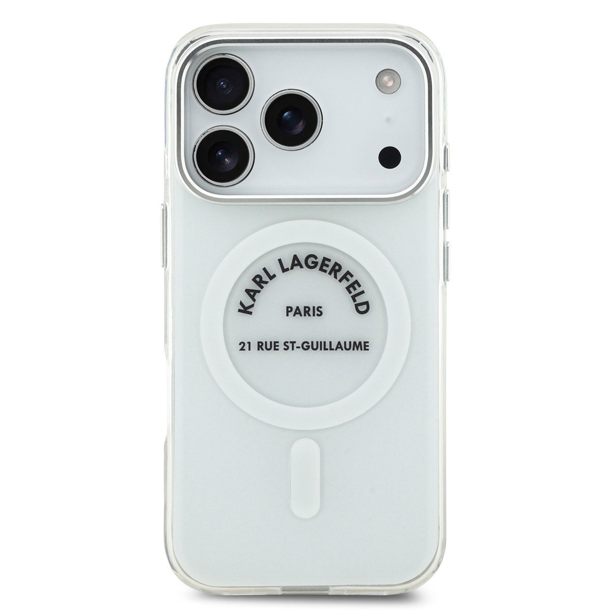 Karl Lagerfeld Karl Lagerfeld iPhone 17 Pro Backcover hoesje - Magsafe IML - RSG Logo - Transparant, foto 3 van 6