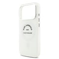Karl Lagerfeld Karl Lagerfeld iPhone 17 Pro/iPhone 18 Pro Coque arrière MagSafe IML Logo RSG - Transparent
