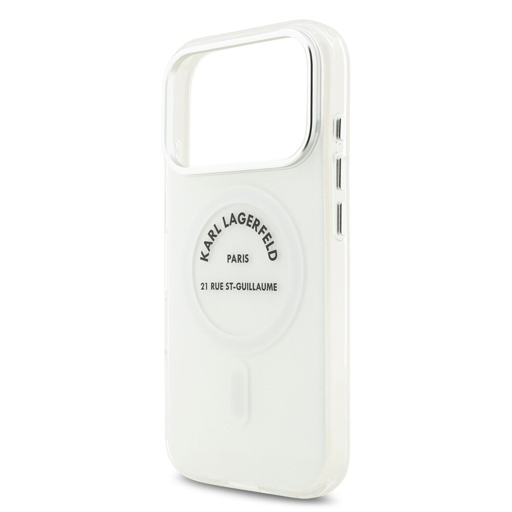 Karl Lagerfeld Karl Lagerfeld iPhone 17 Pro Back-Cover hul - Magsafe IML - RSG Logo - Transparent