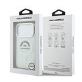 Karl Lagerfeld Karl Lagerfeld iPhone 17 Pro/iPhone 18 Pro Coque arrière MagSafe IML Logo RSG - Transparent