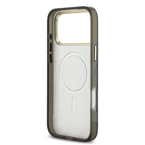 Guess Guess iPhone 17 Pro Max Backcover hoesje - Magsafe - Python Pattern - Zwart