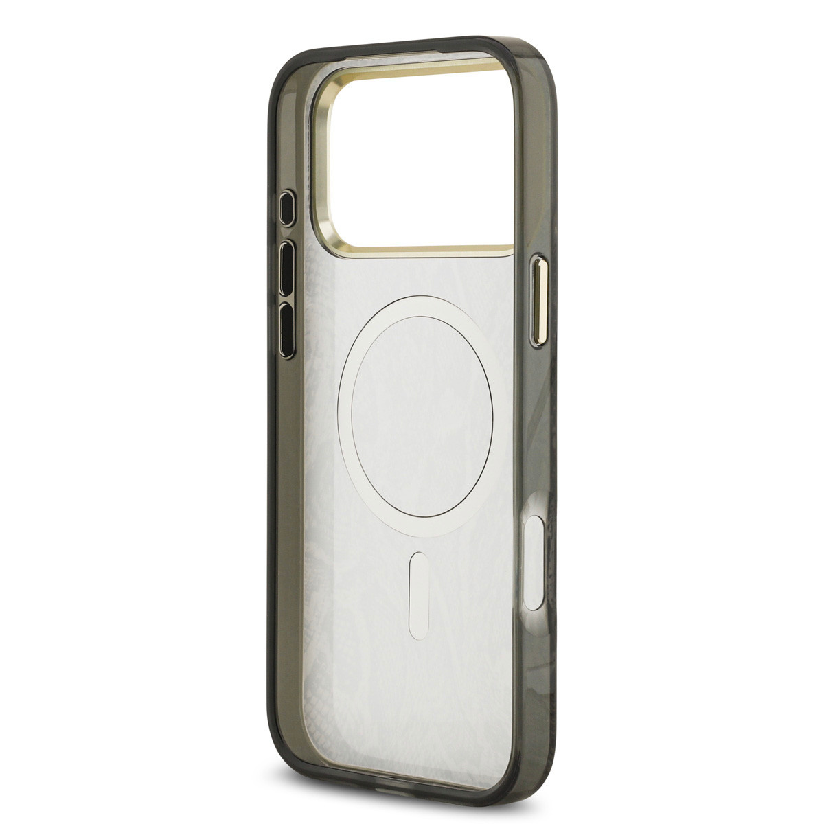 Guess Guess iPhone 17 Pro Max Backcover hoesje - Magsafe - Python Pattern - Zwart, foto 6 van 6