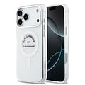 Karl Lagerfeld Karl Lagerfeld iPhone 17 Pro Max/iPhone 18 Pro Max Coque arrière MagSafe IML Logo RSG - Transparent