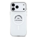 Karl Lagerfeld Karl Lagerfeld iPhone 17 Pro Max/iPhone 18 Pro Max Coque arrière MagSafe IML Logo RSG - Transparent