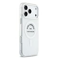 Karl Lagerfeld Karl Lagerfeld iPhone 17 Pro Max/iPhone 18 Pro Max Coque arrière MagSafe IML Logo RSG - Transparent