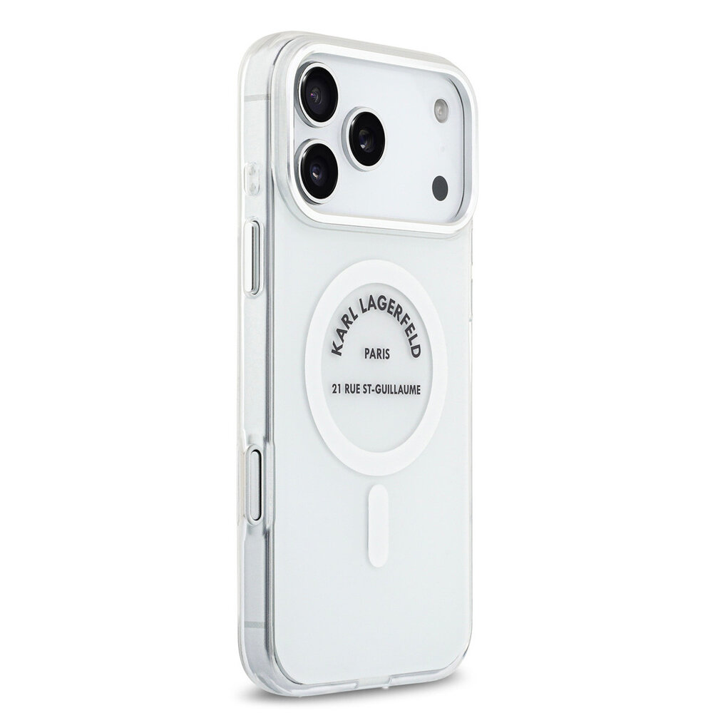 Karl Lagerfeld Karl Lagerfeld iPhone 17 Pro Max Back-Cover hul - Magsafe IML - RSG Logo - Transparent