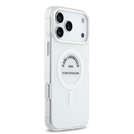 Karl Lagerfeld Karl Lagerfeld iPhone 17 Pro Max Back-Cover hul - Magsafe IML - RSG Logo - Transparent