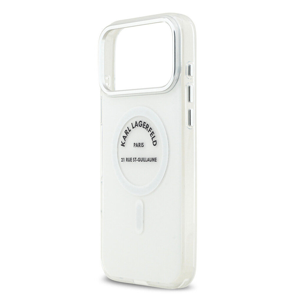 Karl Lagerfeld Karl Lagerfeld iPhone 17 Pro Max Back-Cover hul - Magsafe IML - RSG Logo - Transparent