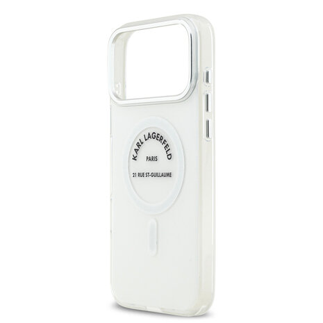 Karl Lagerfeld Karl Lagerfeld iPhone 17 Pro Max Back-Cover hul - Magsafe IML - RSG Logo - Transparent