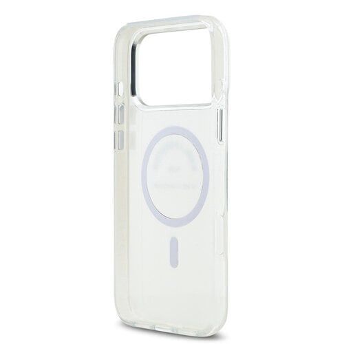 Karl Lagerfeld Karl Lagerfeld iPhone 17 Pro Max/iPhone 18 Pro Max Coque arrière MagSafe IML Logo RSG - Transparent