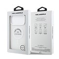 Karl Lagerfeld Karl Lagerfeld iPhone 17 Pro Max/iPhone 18 Pro Max Coque arrière MagSafe IML Logo RSG - Transparent