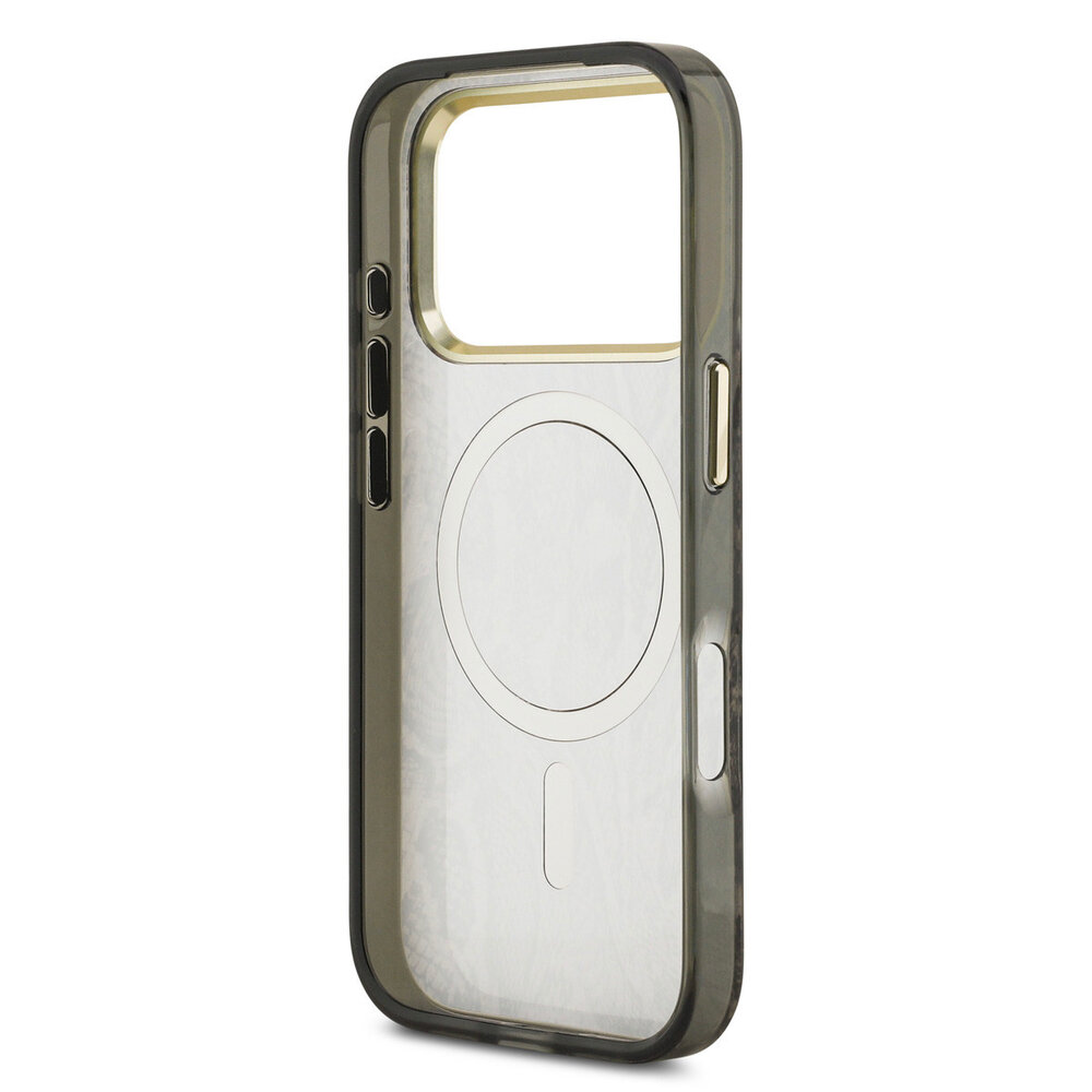 Guess Guess iPhone 17 Pro Back cover case - Magsafe - Python Pattern - Brown