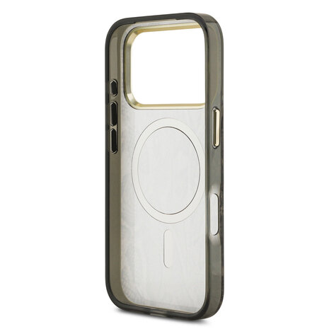 Guess Guess iPhone 17 Pro Backcover hoesje - Magsafe - Python Pattern - Bruin Guess Guess iPhone 17 Pro Backcover hoesje - Magsafe - Python Pattern - Bruin