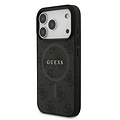 Guess Guess iPhone 17 Pro/iPhone 18 Pro Handyhülle MagSafe PU-Kunstleder Klassisches 4G-Logo - Schwarz