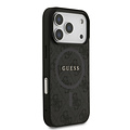 Guess Guess iPhone 17 Pro/iPhone 18 Pro Handyhülle MagSafe PU-Kunstleder Klassisches 4G-Logo - Schwarz
