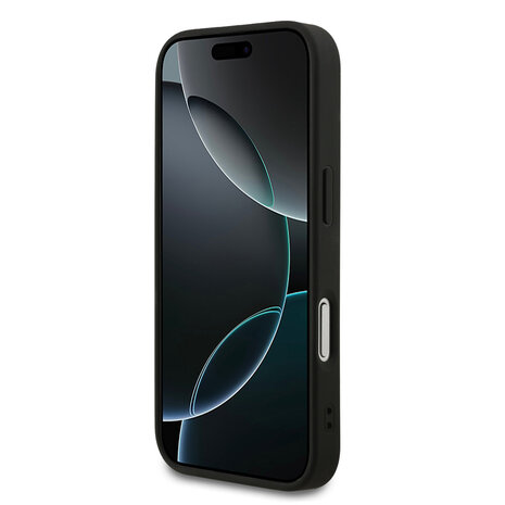 Guess Guess iPhone 17 Pro Back cover coque - Magsafe PU Leather - 4G Classic Logo - Noir Guess Guess iPhone 17 Pro Back cover coque - Magsafe PU Leather - 4G Classic Logo - Noir