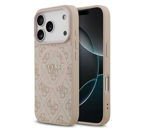 Guess Guess iPhone 17 Pro Back-Cover hul - Magsafe PU Leather - 4G Classic Logo - Rosa Guess Guess iPhone 17 Pro Back-Cover hul - Magsafe PU Leather - 4G Classic Logo - Rosa