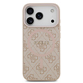 Guess Guess iPhone 17 Pro/iPhone 18 Pro Handyhülle MagSafe PU-Kunstleder Klassisches 4G-Logo - Rosa