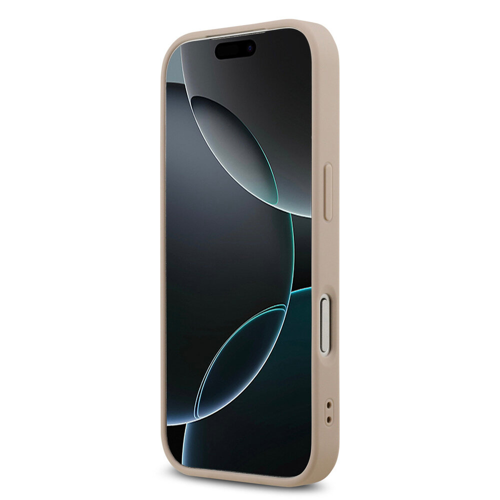 Guess Guess iPhone 17 Pro Back cover case - Magsafe PU Leather - 4G Classic Logo - Pink