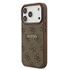 Guess Guess iPhone 17 Pro Backcover hoesje - Magsafe PU Leather - 4G Classic Logo - Bruin