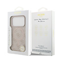 Guess Guess iPhone 17 Pro/iPhone 18 Pro Handyhülle MagSafe PU-Kunstleder Klassisches 4G-Logo - Rosa
