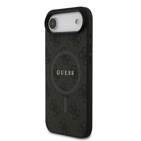 Guess Guess iPhone 17 Air Backcover hoesje - Magsafe PU Leather - 4G Classic Logo - Zwart Guess Guess iPhone 17 Air Backcover hoesje - Magsafe PU Leather - 4G Classic Logo - Zwart