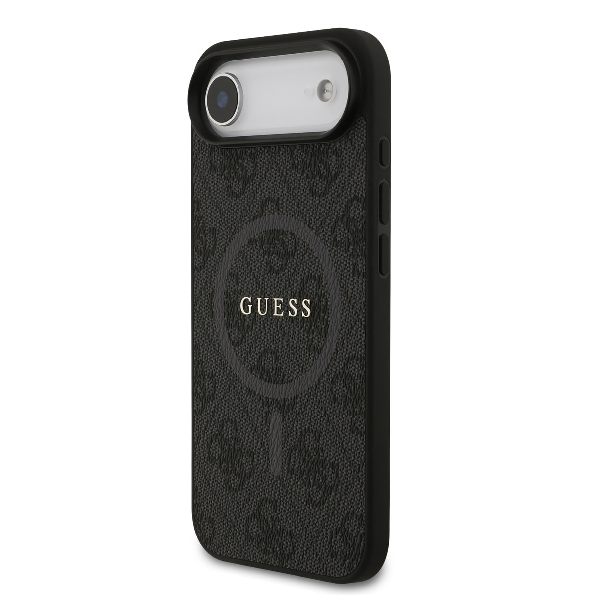 Guess Guess iPhone 17 Air Backcover hoesje - Magsafe PU Leather - 4G Classic Logo - Zwart, foto 2 van 6