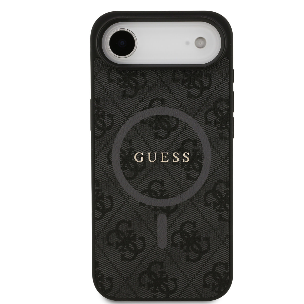 Guess Guess iPhone 17 Air Backcover hoesje - Magsafe PU Leather - 4G Classic Logo - Zwart, foto 3 van 6