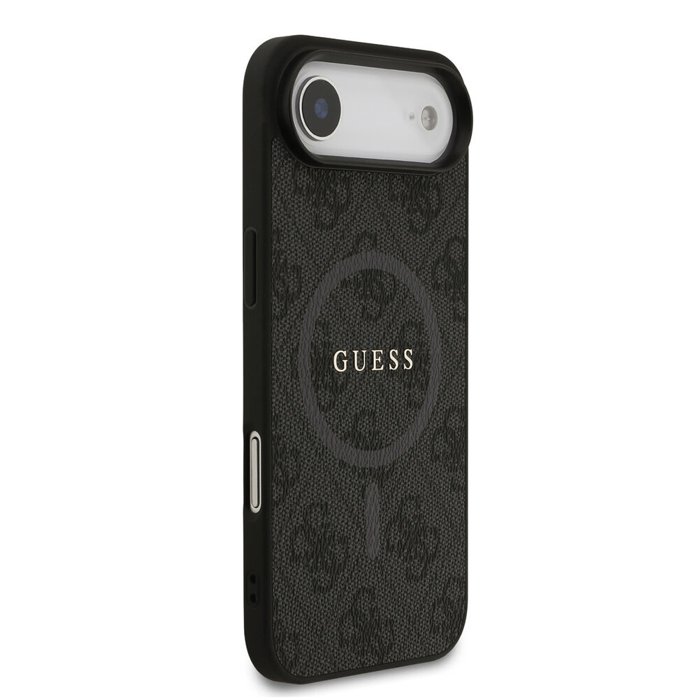 Guess Guess iPhone 17 Air Back cover coque - Magsafe PU Leather - 4G Classic Logo - Noir