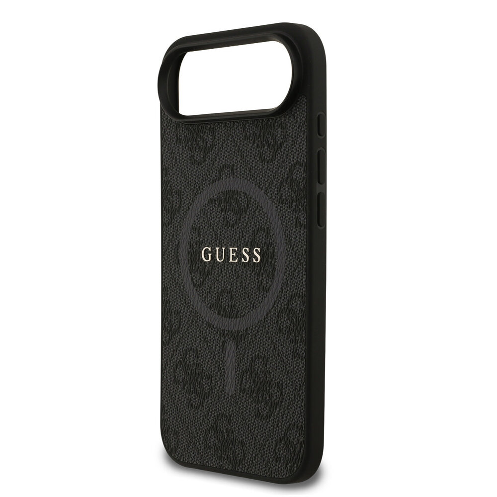 Guess Guess iPhone 17 Air Back-Cover hul - Magsafe PU Leather - 4G Classic Logo - Schwarz
