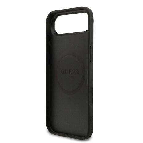 Guess Guess iPhone 17 Air Back-Cover hul - Magsafe PU Leather - 4G Classic Logo - Schwarz