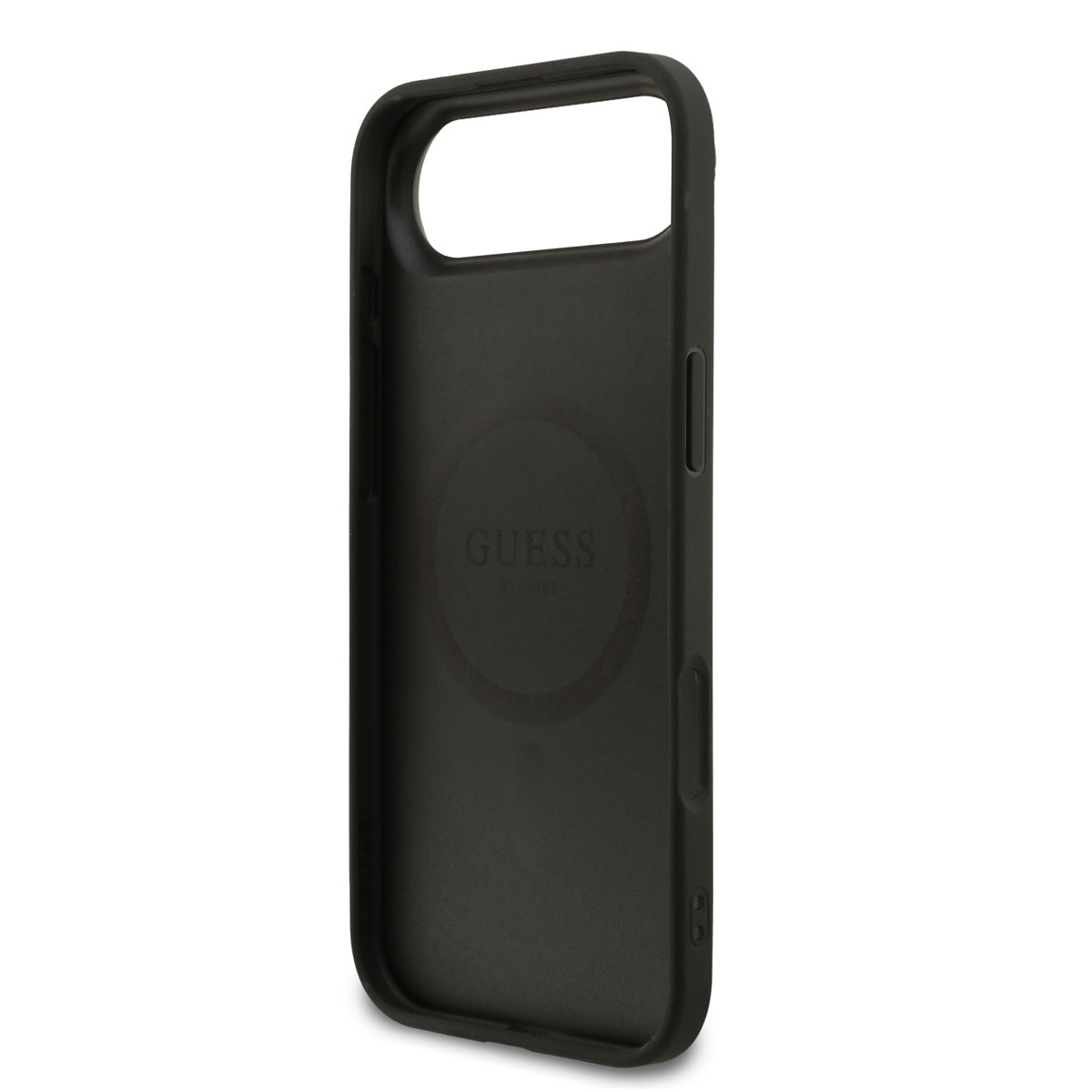 Guess Guess iPhone 17 Air Backcover hoesje - Magsafe PU Leather - 4G Classic Logo - Zwart, foto 6 van 6