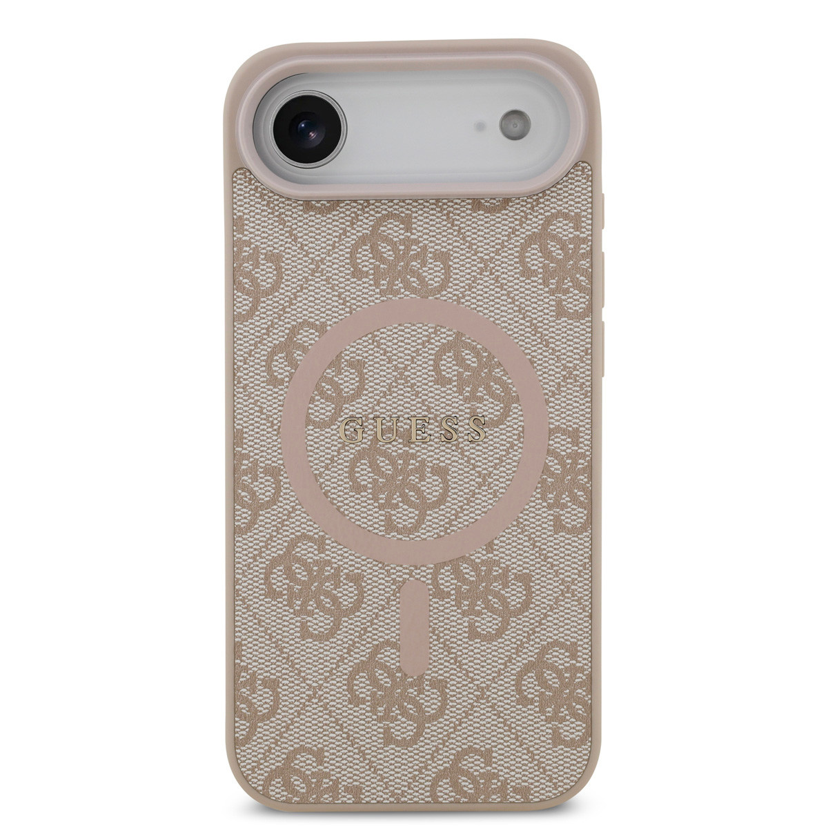 Guess Guess iPhone 17 Air Backcover hoesje - Magsafe PU Leather - 4G Classic Logo - Roze, foto 3 van 6
