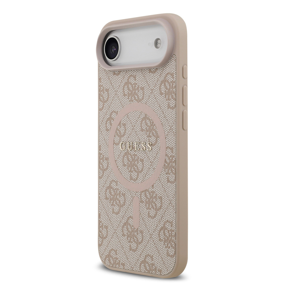 Guess Guess iPhone 17 Air Backcover hoesje - Magsafe PU Leather - 4G Classic Logo - Roze, foto 2 van 6
