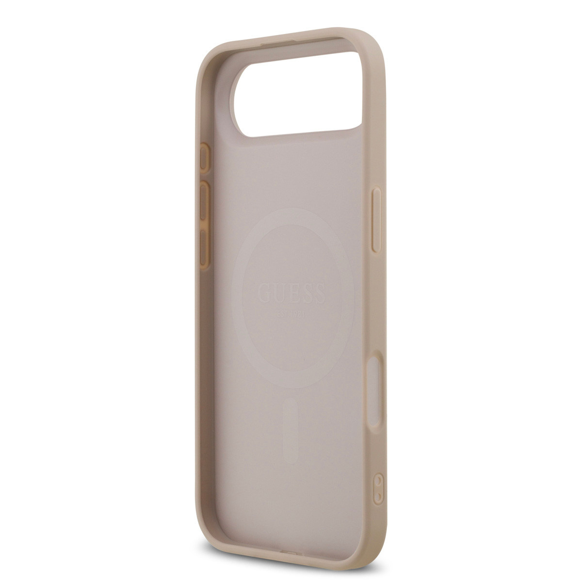 Guess Guess iPhone 17 Air Backcover hoesje - Magsafe PU Leather - 4G Classic Logo - Roze, foto 6 van 6