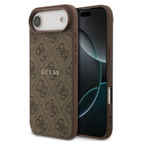 Guess Guess iPhone 17 Air Back cover coque - Magsafe PU Leather - 4G Classic Logo - Marron